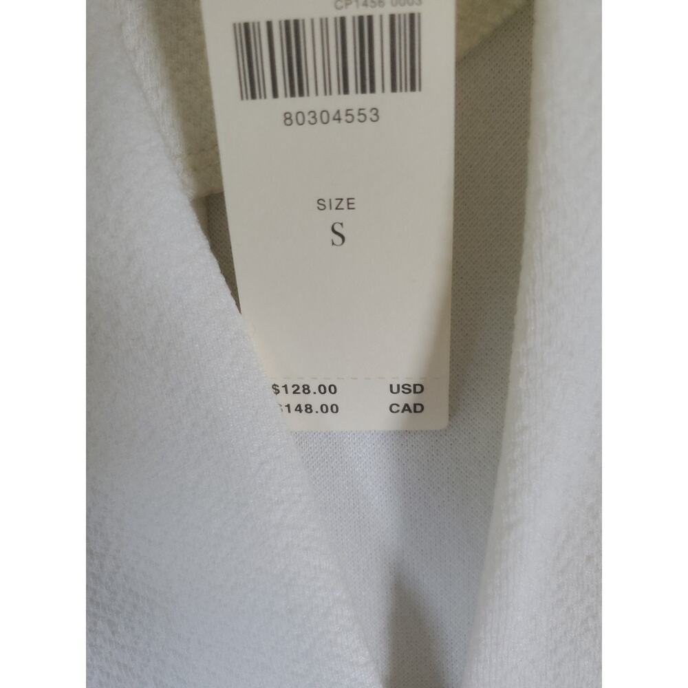Anthropologie Daily Practice Knit Mini Dress White Ivory V Neck Size Small - Picture 14 of 16